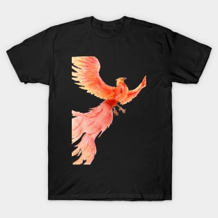 Rising from the Ashes- Phoenix Black T-Shirt
